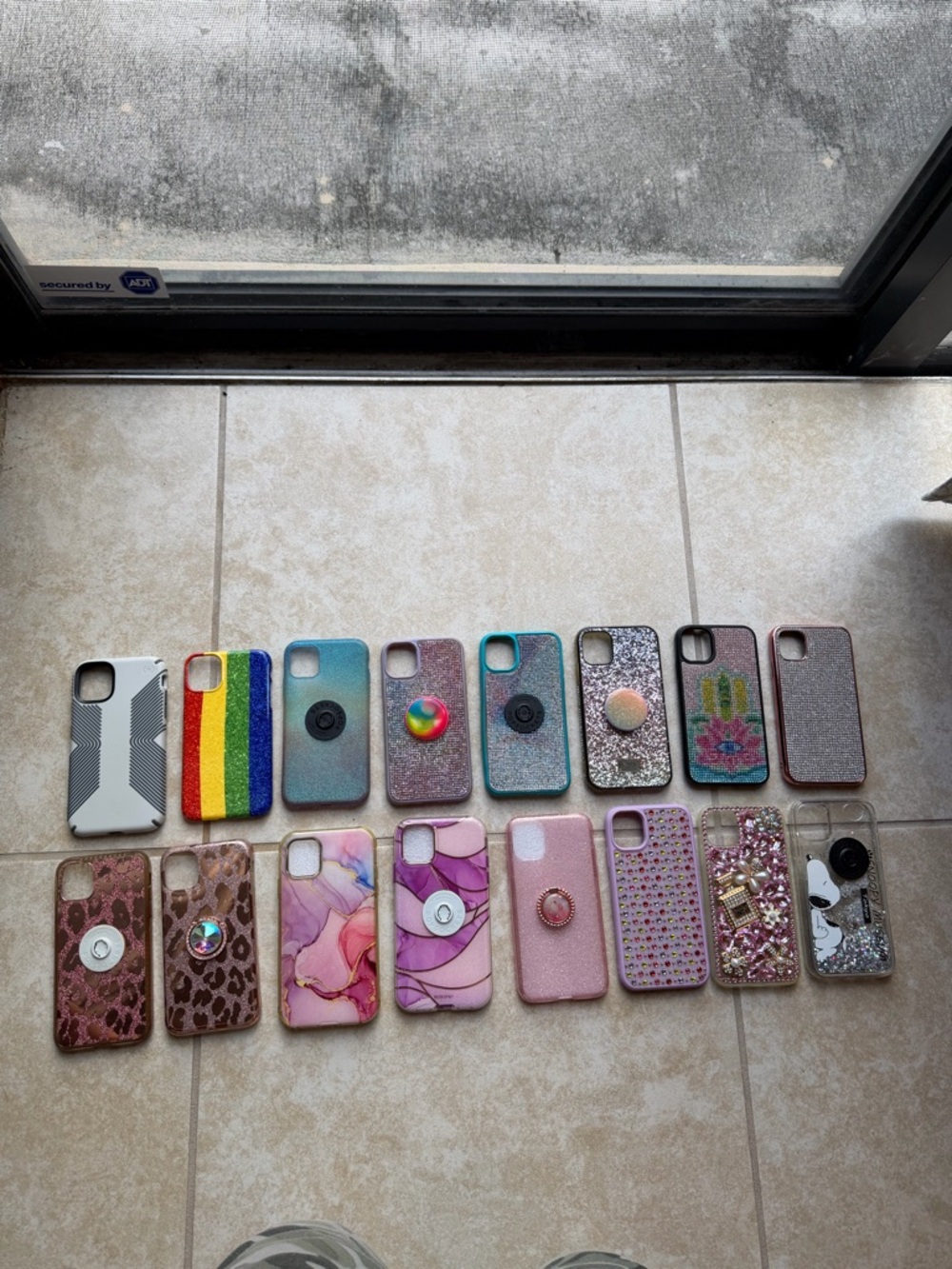 Assorted Decorative Phone Case Bundle — Pink, Purple, & Multicolor for IPhone 11